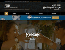 Tablet Screenshot of follypub.co.uk